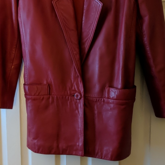 Red Leather Jacket - Picture 4 of 4